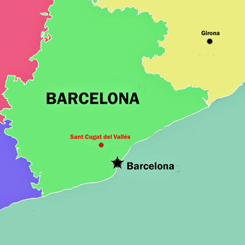 Mapa Sant Cugat/Barcelona